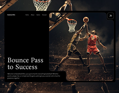 Website Landing Design- Basketball