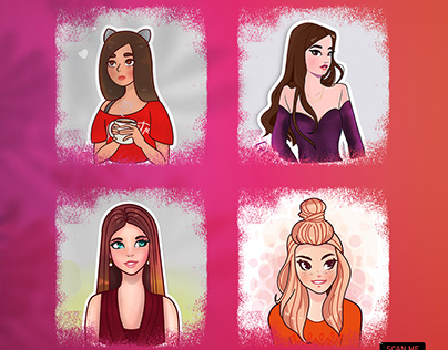 girls illustrations