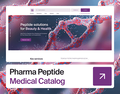 Ideal Pharma Peptide - UX / UI Medical Catalog