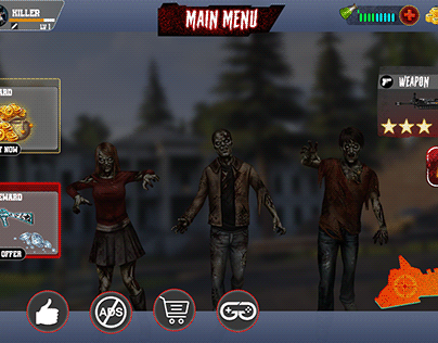 zombie game ui