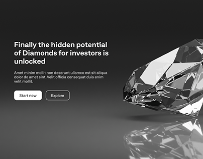 Дизайн сайта "Diamonds"