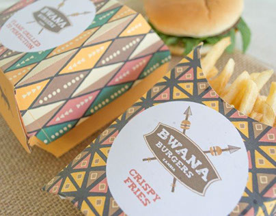 Bwana Burgers Packaging Design