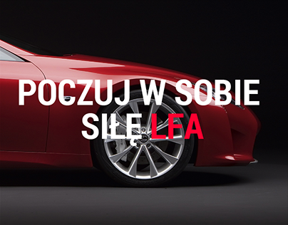 Lexus LFA - Promo page concept