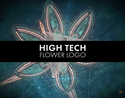 High Tech Flower Logo