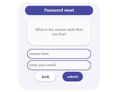 simple password reset web UI