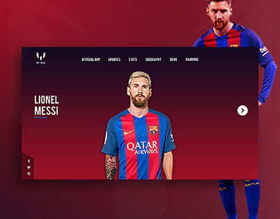 Lionel Messi : Web Design