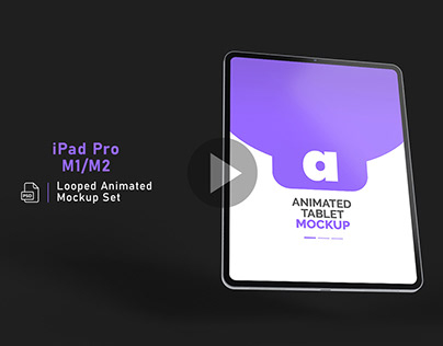 Animated iPad Pro M1/M2 Mockup Set