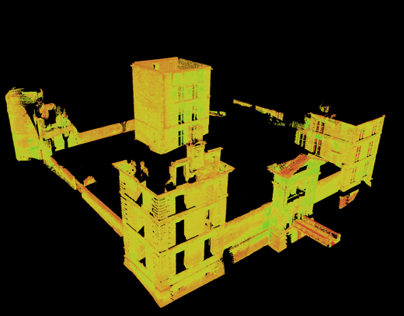 Laser survey - Tour d'Aigues castle