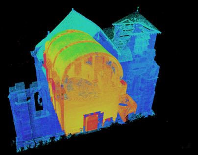 Laser survey - Montdauphin church