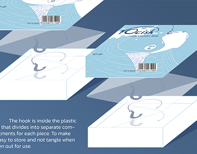 OCISH fishing hook Packaging design