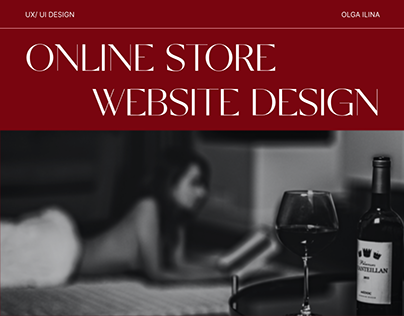 Online wine shop website design
