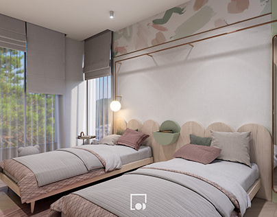 Girls Bedroom | D5 Render | Bauhaus style | Apartment