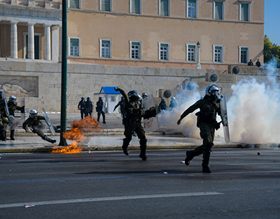 Burning Streets - Athens