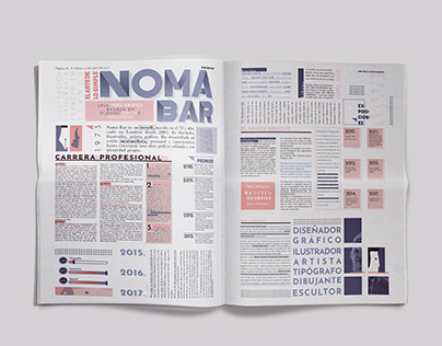Periódico experimental inspirado en Noma Bar