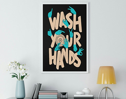 Wash Your hands art illustration