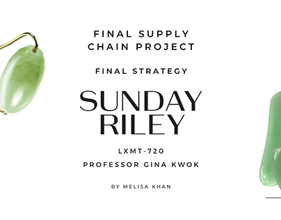 Sunday Riley Supply Chain