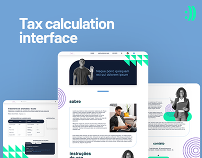 Tax calculation interface