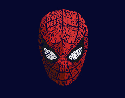 Spiderman Typography Illustration