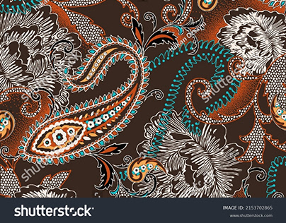 Colorful fabric textile patterns constructed...