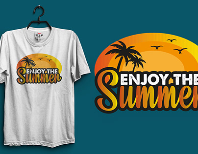 Enjoy the summer T-shirt design