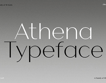 Athena - An Elegant Sans Serif