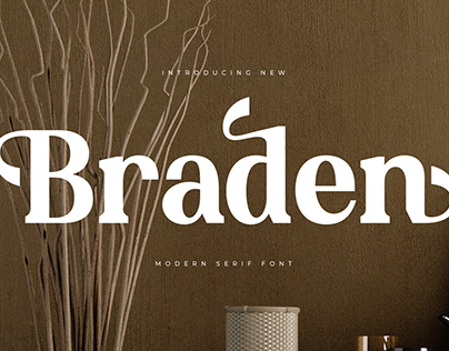 Project thumbnail - Braden - Modern Serif Font