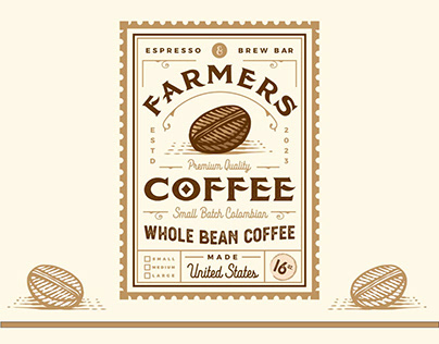 Farmers Coffee Label
