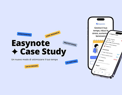 Project thumbnail - Easynote - UX/UI Design Case Study