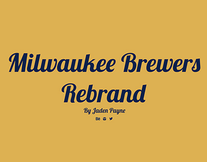 Milwaukee Brewers Rebrand (Personal)