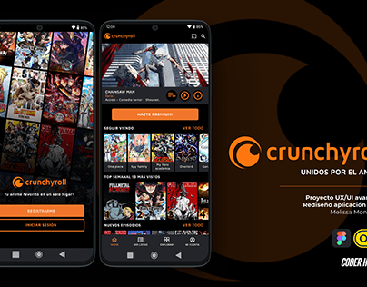 Rediseño - App móvil Crunchyroll
