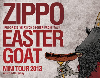 zippo easter goat poster