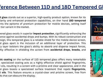 Difference Between 11d and 18d Tempered Glass