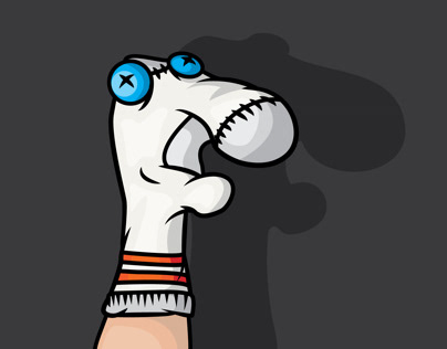 Sock puppet illustration