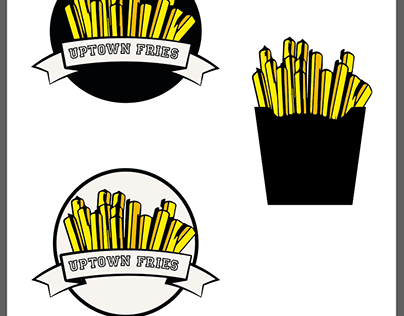 Uptown Fries branding