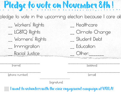 Voting Pledge Card