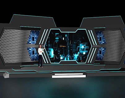 3D Virtual Stage Set with Animation