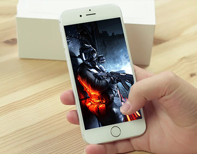 iPhone Mockup in Man Hand - Free PSD