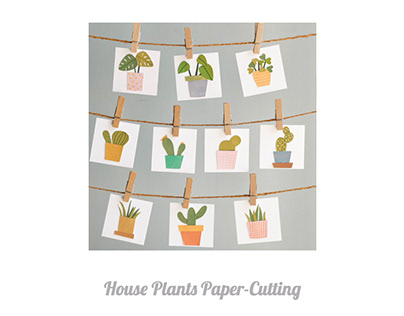 House Plants Paper-Cutting