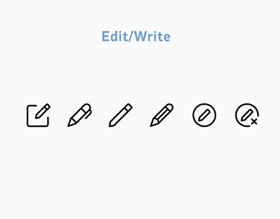 Edit / Write icons