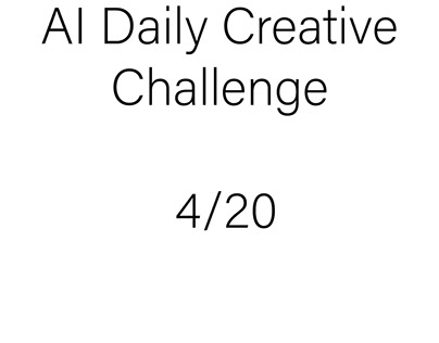 Daily Creative Challenge- AI 4/2020