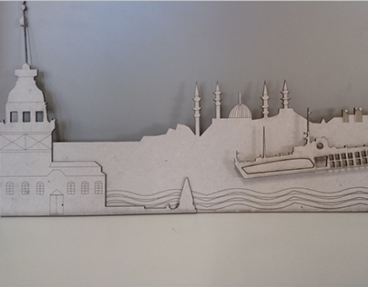 Laser cut for istanbul silhouette