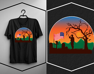 USA veteran t-shirt design.