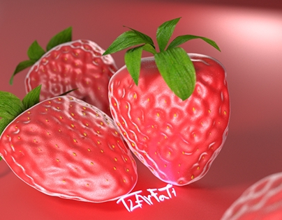 3d Starwberry