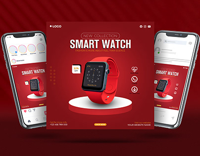 smart watch social media post/banner