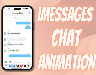 Custom iMessage Phone Group Chat Animation _02