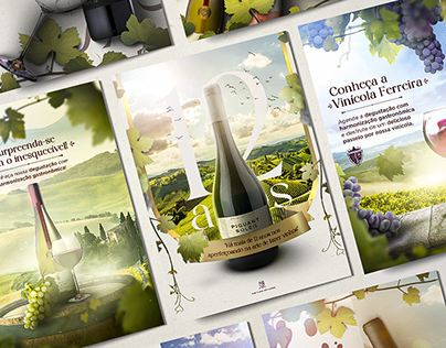 Vinho Fino Projects  Photos, videos, logos, illustrations and branding on  Behance