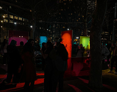 Canary Wharf Light Show: Illuminated Delight.