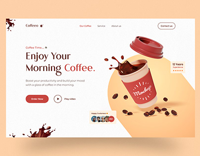 Coffee Shop - Web Header Design