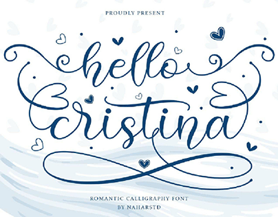 FREE | Hello Cristina - Modern Calligraphy Font