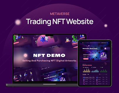 Project thumbnail - UI Design - Trading NFT Digital Art Website